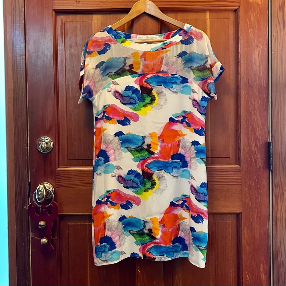 Marie Oliver Multicolor Brushstroke Dress